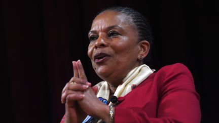 Christiane Taubira,à New York (Etats-Unis), le 29 janvier 2016. (JEWEL SAMAD / AFP)