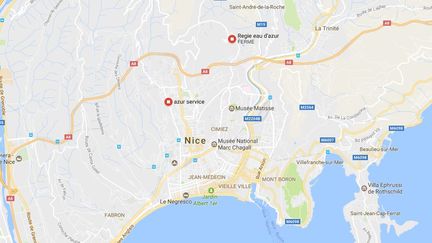 La ville de Nice (Alpes-Maritimes).&nbsp; (GOOGLE MAPS)