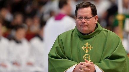 Le cardinal québécois Gerald Cyprien Lacroix au Vatican, le 23 février 2014. (VINCENZO PINTO / AFP)