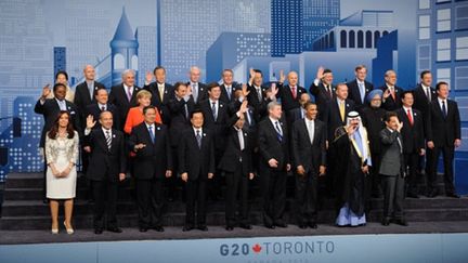 Les chefs d'Etat et de gouvernement du G20 lors d'une photo de famille (AFP - Eric FEFERBERG)