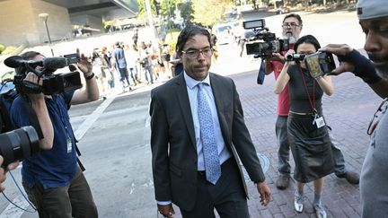 Mark Chavez à Los Angeles, aux Etats-Unis, le 2 octobre 2024. (PATRICK T. FALLON / AFP)