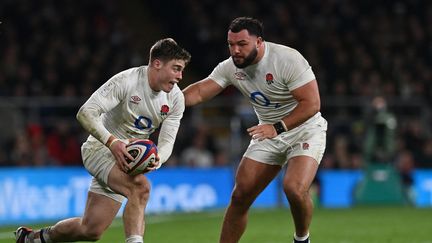 Tommy Freeman lors de la victoire anglaise contre le pays de Galles, le 10 février 2024. (GLYN KIRK / AFP)