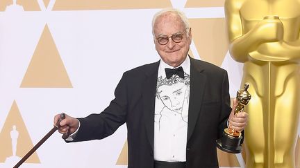 Le légendaire cinéaste James Ivory obtient son premier Oscar le 4 mars 2018.
 (Frazer Harrison / GETTY IMAGES NORTH AMERICA / AFP)