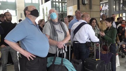 En raison d’un incident de caténaire, le trafic ferroviaire a été fortement perturbé à la Gare du Nord (Paris) dimanche 5 juin. (FRANCE 2)