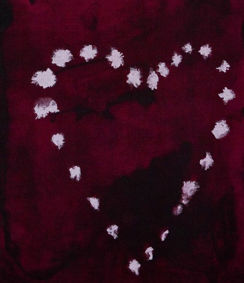 Luc Tuymans : "Heart (recto) et Handdoek (verso)". 2010
 (Atelier Arcay, Paris)