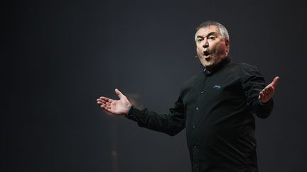 L'humoriste Jean-Marie Bigard au festival de Trélazé (Maine-et-Loire), le 29 juin 2021. (JOSSELIN CLAIR / MAXPPP)