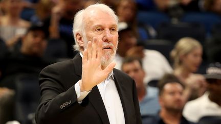 Gregg Popovich, coach des Spurs de San Antonio (Floride). (SAM GREENWOOD / GETTY IMAGES NORTH AMERICA)