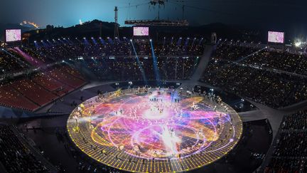 La cérémonie d'ouverture des JO de Pyeongchang (FRANCOIS-XAVIER MARIT / AFP)