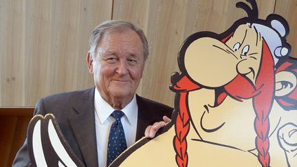 Albert Uderzo, le 22 octobre 2015 à Paris. (BERTRAND GUAY / AFP)