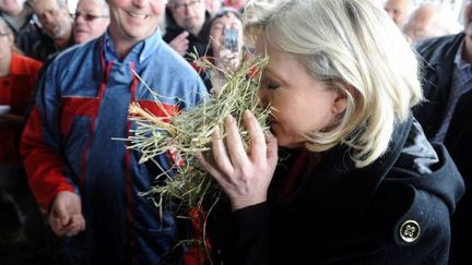 Marine Le Pen sent bien le premier tour (FRED TANNEAU / AFP)