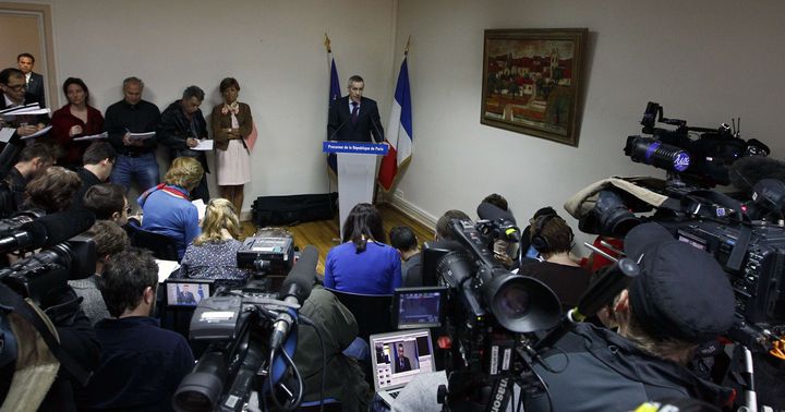 Le procureur de la République de Paris, le 20 mars 2012, au lendemain de la tuerie de l'école Ozar Hatorah. (FRANCOIS MORI / AP / SIPA)