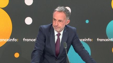 Emmanuel Grégoire, premier adjoint socialiste de la maire de Paris, sur franceinfo, lundi 4 septembre 2023. (FRANCE INFO / RADIOFRANCE)