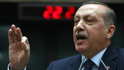 Le Premier ministre turc Recep Tayyip Erdogan, le 22 novembre 2011 &agrave; Ankara (Turquie). (ADEM ALTAN / AFP)