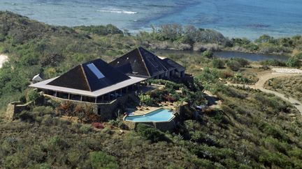 La villa de Richard Branson sur l'île Necker, photographiée le 15 octobre 2015. (TIM GRAHAM / ROBERT HARDING HERITAGE / AFP)