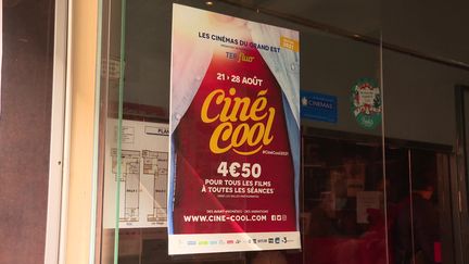 4,50 euros la place et des dizaines de films en avant-première : c'est le principe de l'opération Ciné Cool qui débute le 21 août à Strasbourg. (France 3 Alsace)