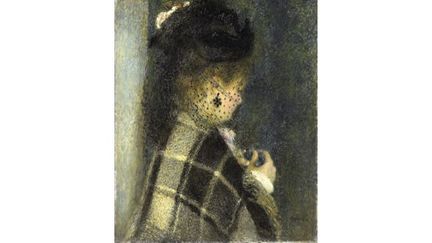 Pierre-Auguste Renoir, Jeune femme à la voilette, 1870
 (Musée d&#039;Orsay, dist. RMN / Patrice Schmidt)