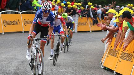 Warren Barguil dans l'ascension de la Planche des Belles Filles (BETTINI LUCA / BETTINIPHOTO)