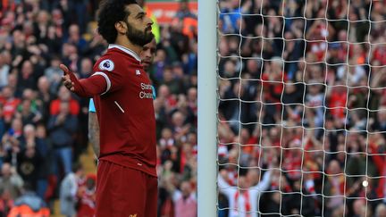 L'attaquant égyptien Mohamed Salah, ici sous le maillot de Liverpool (LINDSEY PARNABY / AFP)