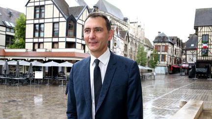 Laurent Jacobelli, le 27 juin 2021, à Troyes. (FRANCOIS NASCIMBENI / AFP)