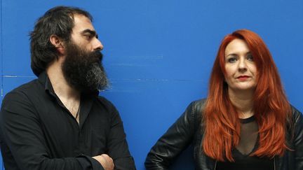 Lionel et Marie Limiñana du groupe de rock garage The Limiñanas.
 (Raymond Roig/ AFP)