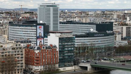 Le siège de Radio France, le 10 avril 2018 à Paris. (JACQUES DEMARTHON / AFP)