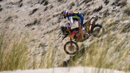 Matthias Walkner lors du Dakar 2018. (FRANCK FIFE / AFP)