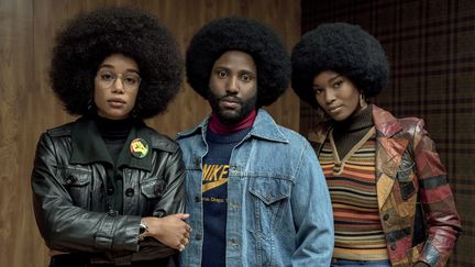 Les acteurs du film "BlacKkKlansman : j'ai infiltré le Ku Klux Klan", sorti en 2018. (40 ACRES AND A MULE FILMWORKS / AFP)