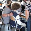 Une classe inclusive ouverte aux élèves handicapés du collège Lamartine de Bischheim (Bas-Rhin), le 17 septembre 2020. (JEAN-MARC LOOS / MAXPPP)