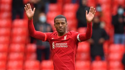 Georginio Wijnaldum avec Liverpool, le 23 mai&nbsp;2021.&nbsp; (PAUL ELLIS / POOL / AFP)