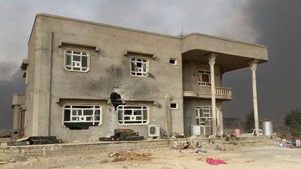 Les intenses combats lors de l’offensive de l’armée irakienne pour libérer la ville ont laissé des traces. (LAURENT MACCHIETTI / RADIO FRANCE)