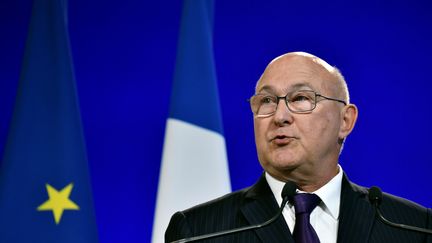 Michel Sapin,&nbsp;ministre de l’Economie et des Finances, le 31 août 2016 (PHILIPPE LOPEZ / AFP)