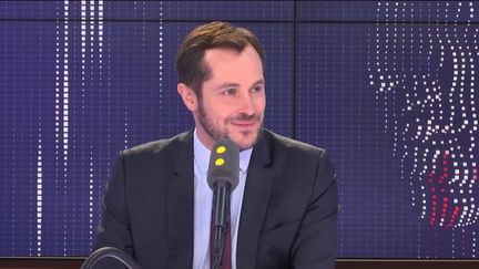 Nicolas Bay, eurodéputé RN, invité de franceinfo jeudi 16 mai.&nbsp; (FRANCEINFO / RADIOFRANCE)