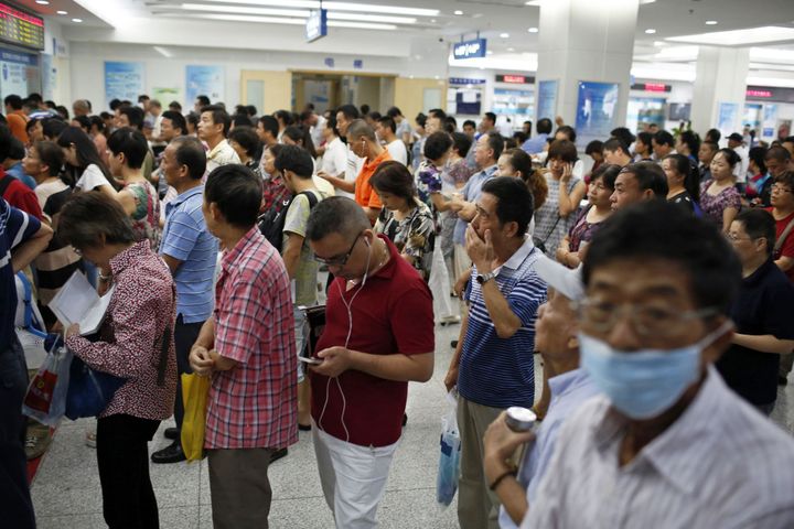 Un système de santé publique surchargé... Dans un hôpital de Shanghaï, le 2 septembre 2014.  (REUTERS / Aly Song)