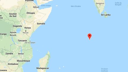 Les îles Chagos, dans l'océan Indien, ne sont peut-être plus britanniques pour longtemps. (GOOGLE MAPS)