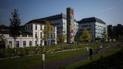 Hôpital Necker à Pari, où l'enfant a été pris en charge. (Photo prise en mai 2018) (PHILIPPE LOPEZ / AFP)