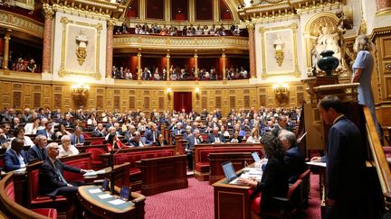 Le Sénat, le 2 octobre 2023. (photo d'illustration) (JEAN-BAPTISTE QUENTIN / MAXPPP)