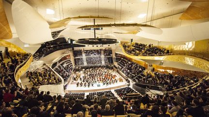 Grande Salle de la Philharmonie : première répétition orchestre le 12 janvier 2015
 (Beaucardet)