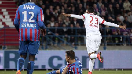 Anthony Martial buteur contre Caen (CHARLY TRIBALLEAU / AFP)