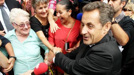 L'ancien pr&eacute;sident de la R&eacute;publique Nicolas Sarkozy, le 27 septembre 2013 &agrave; Cannes (Alpes-Maritimes). (MAXPPP)