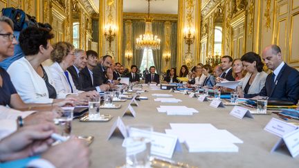 Conseil des ministres, le 22 juin 2017 au palais de l'Elysée.&nbsp; (CHRISTOPHE PETIT-TESSON / AFP)