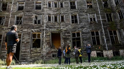 La façade du Prinkipo, ancien orphelinat grec orthodoxe du XIXe siècle, près d'Istanbul, menacé de ruine
 (Ozan Kose / AFP)