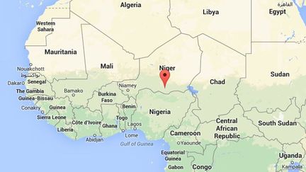 Capture d'&eacute;cran de Google Maps pointant la deuxi&egrave;me ville du Niger o&ugrave; un centre culturel fran&ccedil;ais a &eacute;t&eacute; incendi&eacute; apr&egrave;s la publication du dernier num&eacute;ro de "Charlie Hebdo". ( GOOGLE MAPS)