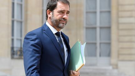 Christophe Castaner, le 28 juillet 2017, à l'Elysée.&nbsp; (BERTRAND GUAY / AFP)