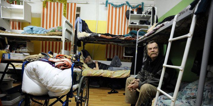 Dans un foyer pour sans domicile fixe à Saint-Pétersbourg, le 13 janvier 2015. (AFP Photo/ Olga Maltseva)