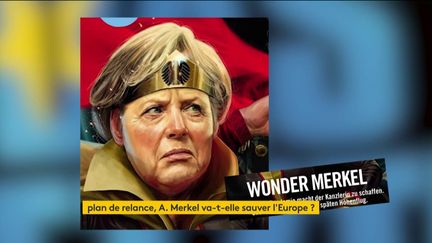 Angela Merkel vue en "Wonder Merkel" (FRANCEINFO)