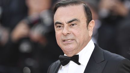 Une photo de Carlos Ghosn datant du 11 mai 2018, lors du Festival de Cannes.&nbsp; (MUSTAFA YALCIN / ANADOLU AGENCY / AFP)