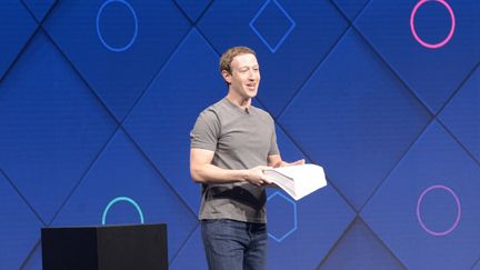 Mark Zuckerberg lors d'une conférence à San José (Californie), le 18 avril 2017. (ANDREJ SOKOLOW / DPA)