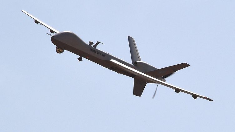 Un drone Reaper américain au Niger le 2 janvier 2015. (DOMINIQUE FAGET / AFP)