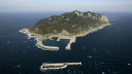 L'île&nbsp;d'Okinoshima&nbsp;(Japon), le 16 février 2017. (MASANOBU NAKATSUKASA / YOMIURI / AFP)