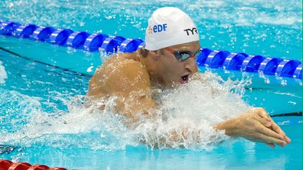 &nbsp; (Giacomo Perez-Dortona a remporté le bronze en 100 m brasse et l'argent en 4x50 m 4 nages  © MAXPPP)